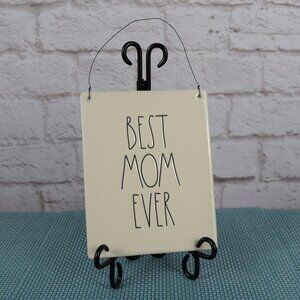💰3/$25 New Rae Dunn "Best Mom Ever" Wall Plaque Sign Decor Mother's Day